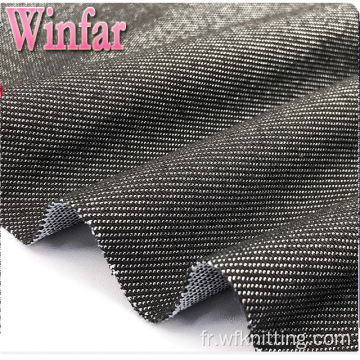 Tissu de denim de polyester d&#39;usine de textile de tricot pour des jeans